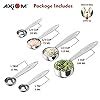AXIOM Stainless Steel Measuring Set of 6 pcs. 4 Stackable Measuring ...