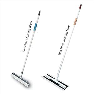 Vimal Bhuhari -White Cotton Wet Floor Cleaning Flat Mop + Ecowipe 400 ...
