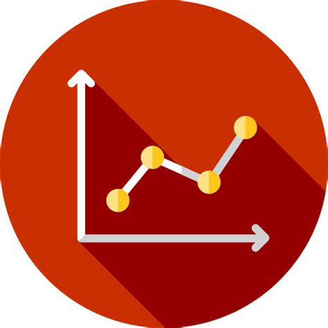 Liniendiagramm icon Flat Circular Flat | Freepik