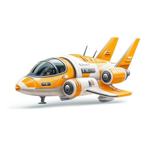 Futuristic spaceship render | Premium AI-generated image