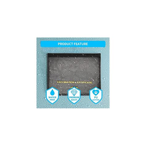 Buy Vaccine Card Holder, Vaccination Card Holder with 2 Card Slot, PU ...
