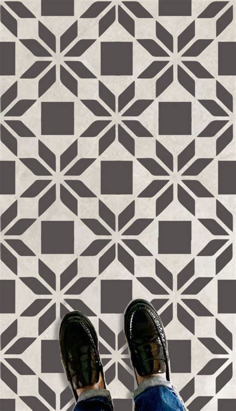 craftreat-large-flower-tile-and-scandinavian-stencil-for-tiles-floors ...