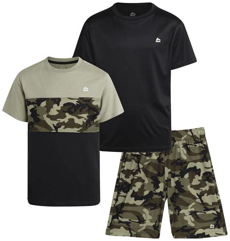 RBX Boys' Athletic Clothes - 3 Piece Active Outfits, Short Sleeve ...