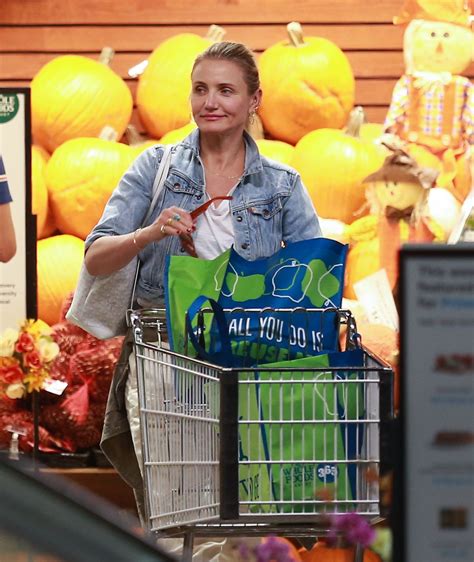 CAMERON DIAZ Shopping at Whole Foods in Beverly Hills 10/11/2019 ...
