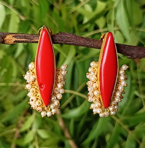 Buy Multi Gemstone Earrings, 18k Gold Plated, Handmade Jewelry, Cluster ...