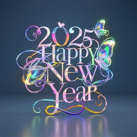Free Download Chic 2025 New Year Card Art and Design