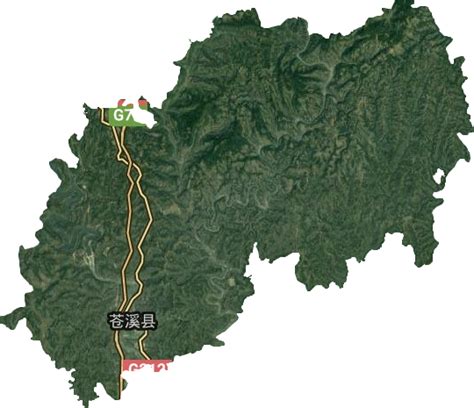 苍溪县高清卫星地图