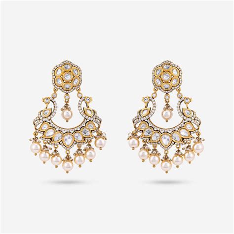 Ethnic Chandbali Earrings Designs | Buy Silver Chandbali Earrings