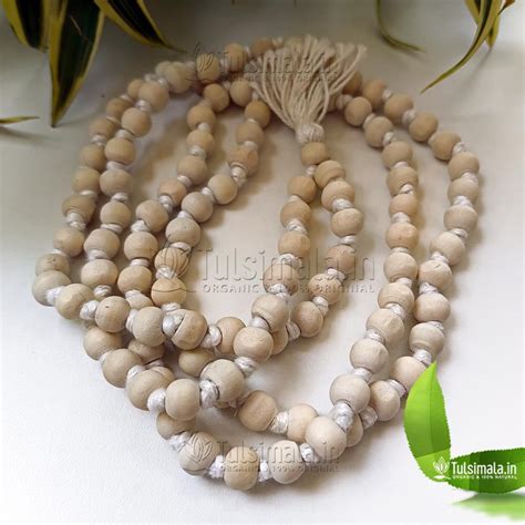 108+1 Neem Japa Mala 10mm Bead Size - Tulsi Mala