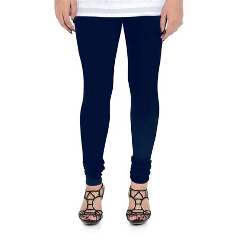 Women's Cotton Churidar Leggings (Free Size) - Navy – BONJOUR