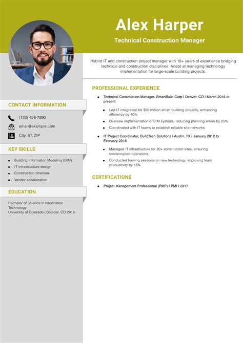 Project Manager Resume 的图像结果