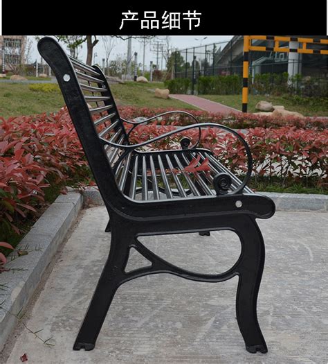 厂家直供户外休闲公园椅广场椅长凳子铸铁长条排椅木座椅-阿里巴巴
