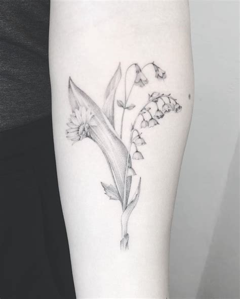 tattoos of lily of the valley flowers