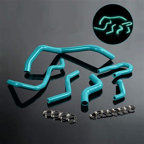 Buy G-PLUS Silicone Radiator Coolant Hose Pipe Kit Clamps Compatible ...