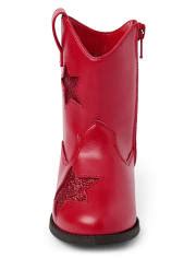 Girls Embroidered Star Cowgirl Boots - RED | Gymboree