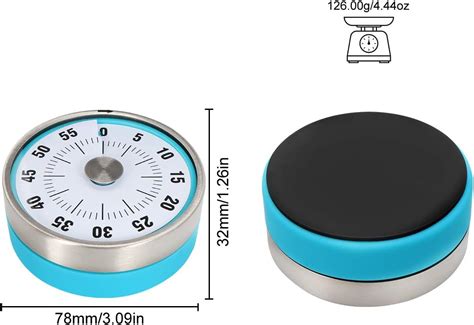 BRAPILOT Visual Kitchen Countdown Timer Wind Up Round 3 India | Ubuy