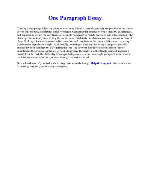 Image result for 1 Paragraph Example