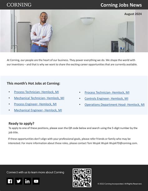 Corning Job Openings