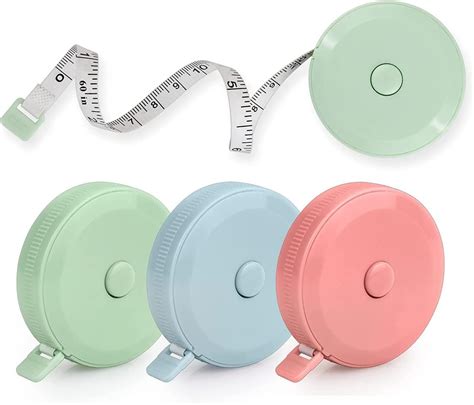 Snokay 4 Pack Tape Measure - Retractable Small Mini Soft Sewing Fabric ...