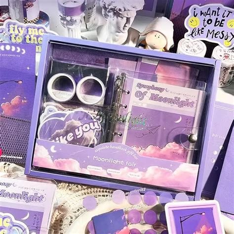 Symphony Of Moonlight Purple Journal Scrapbook Gift Set ( 1 set ) – The ...