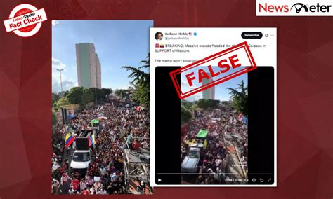 Fact Check: Crowds flood Caracas streets in support of Maduro after his ...