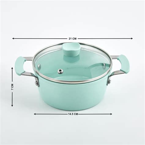 Buy Colour Refresh Aluminium Non-Stick Mini Casserole with Lid - 800ml ...