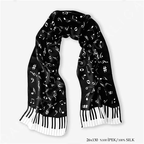 'Piano 130' İpek Fular