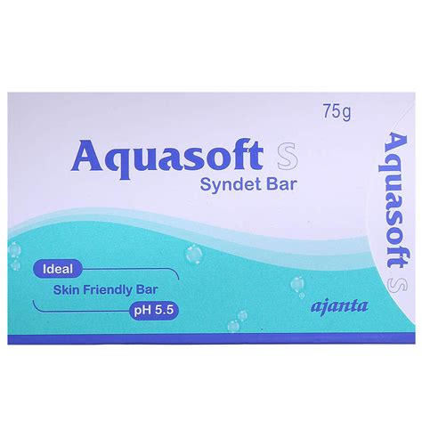 Aquasoft Syndet Bar, 75 gm Price, Uses, Side Effects, Composition ...