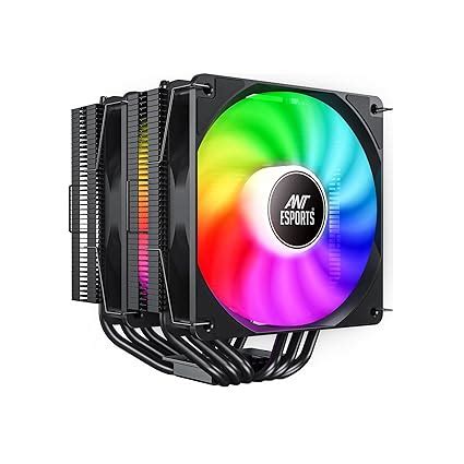 Ant Esports ICE C621 CPU Cooler/CPU Fan with ARGB LED PWM Dual Fans ...