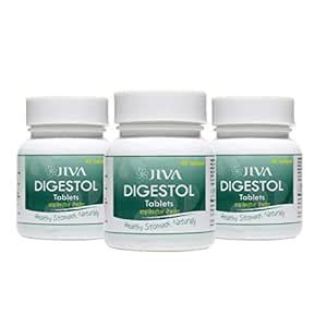 Buy Jiva Ayurveda Digestol Tablets - 60 Tablets (Pack of 3) Online at ...