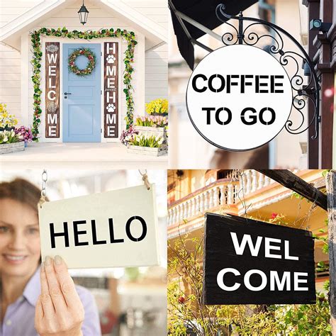 Buy 5 Inch Letter Stencils and Numbers, 36 Pcs Alphabet Art Craft ...