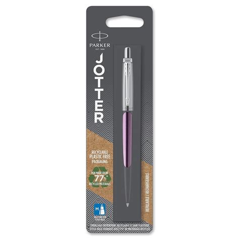 Parker Medium point Ballpoint Pen , Premium Brown Pinstripe and Chrome ...