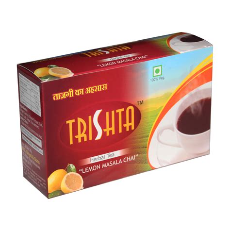 Trishta Lemon Masala tea Box 100gm | Herbs infused beverage