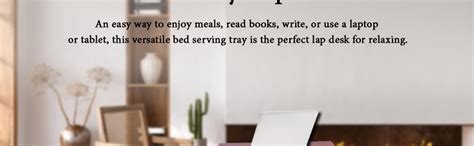 Braysons Wooden Foldable Bed Tray Lapdesk 20x12 Inches Perfect for ...