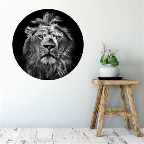Wall sticker round - Lion | wall-art.com