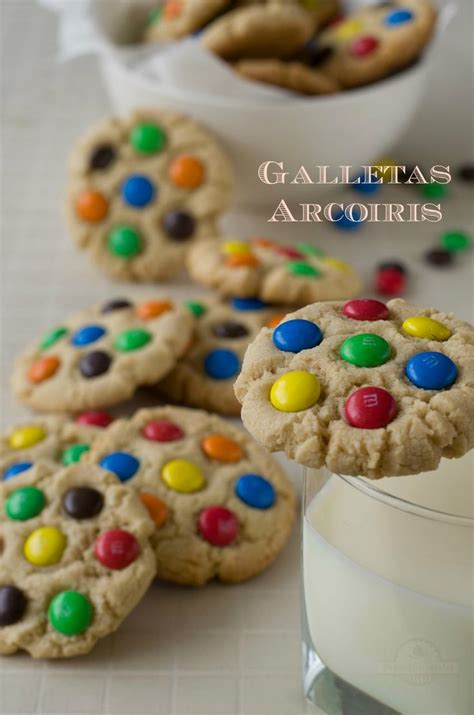 Galletas Arcoiris o Galletas de Lacasitos | Postres Originales | Receta ...