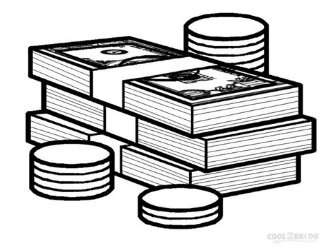 Money Coloring Pages 的图像结果