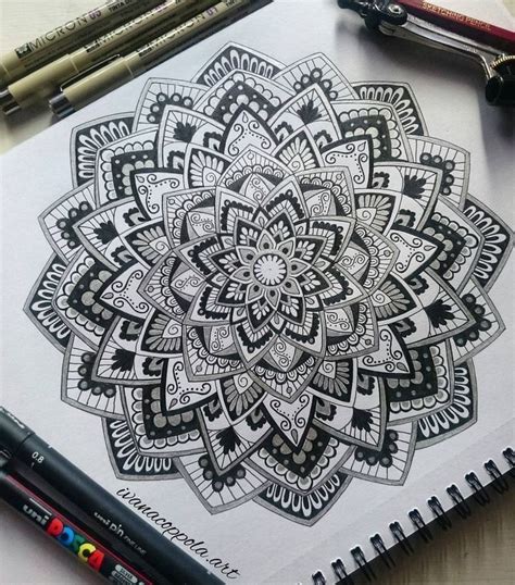 flower drawing mandala