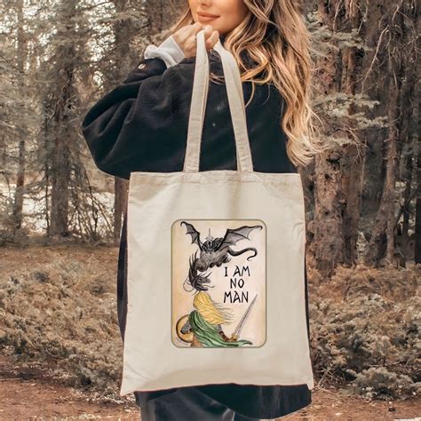 Eowyn I Am No Man Lord of the Rings Tote Bag Booklovers Gift Lord of ...