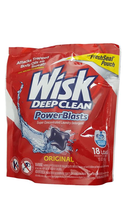 Amazon.com: Wisk Deep Clean Liquid Laundry Detergent Plus Oxi Complete ...