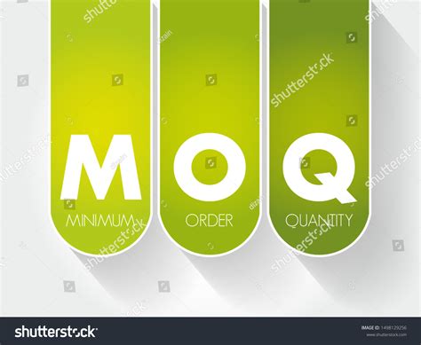 Moq Minimum Order Quantity Acronym Business Stock Vector (Royalty Free) 1498129256 | Shutterstock