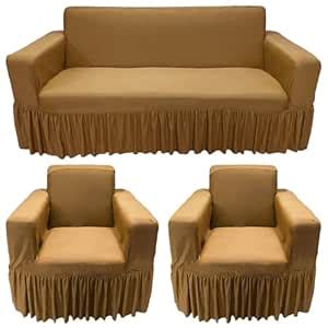 Gifts Island® Sofa Cover 5 Seater Fully Covered Universal Polycotton ...