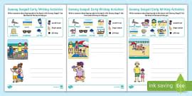 Mermaid Early Writing Activities (teacher made) - Twinkl