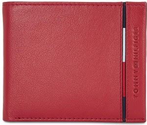 TOMMY HILFIGER Men Red Genuine Leather Wallet Deep Red - Price in India ...
