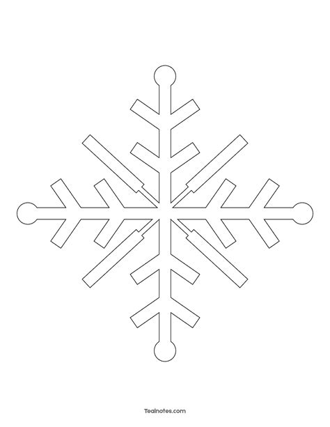 Easy Snowflake Templates Printable