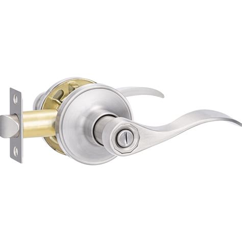 Supstron Privacy Door Levers, Satin Nickel Finish Leversets Handles ...