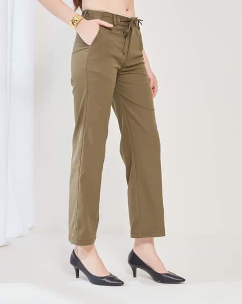 Buy Brown Trousers & Pants for Women by Shein Online | sheinindia.in