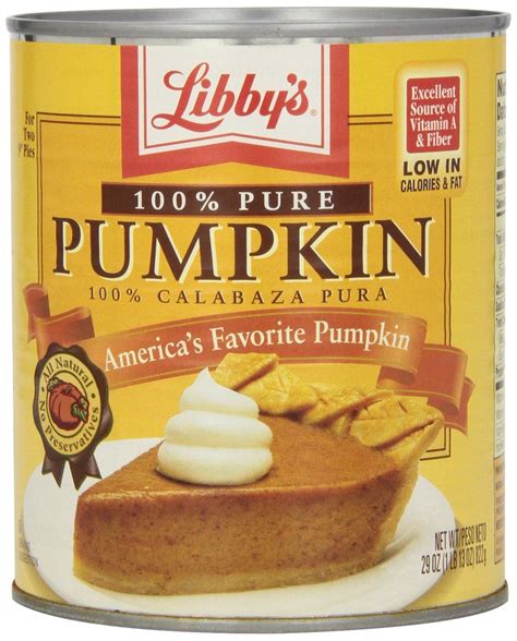Libbys Libbys 100% Pure Pumpkin, 29-Ounce Cans (Pack of 12) | Canned ...