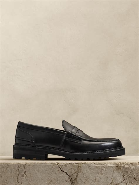Leather Lug-Sole Loafer | Banana Republic