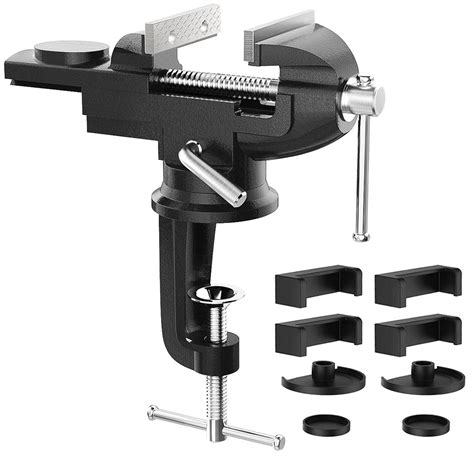 Housolution Universal Table Vise 3 Inch 360 Swivel Base Bench ...